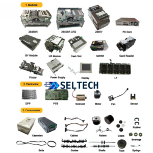 Módulos Hitachi 2845SR UR2 2845V BCRM HCM e todas as peças de reposição para caixas eletrônicos.